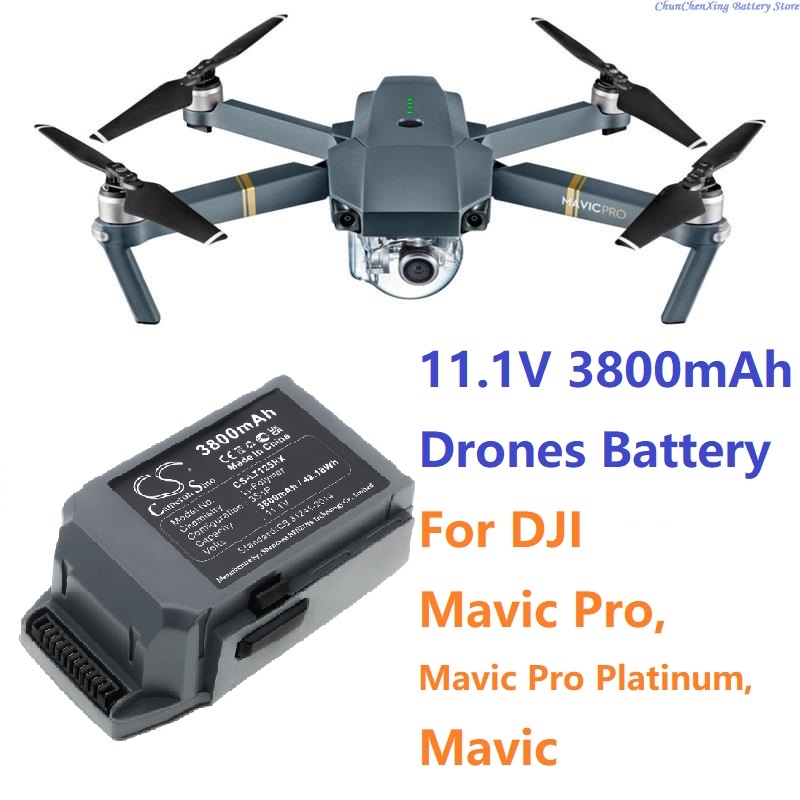 Rc Hobby Pros - Batterie/chargeur pour Drones 11.1V 3800mAh GP785075-38300DB,FB1-3830,CP.PT.000563,M1CH-S