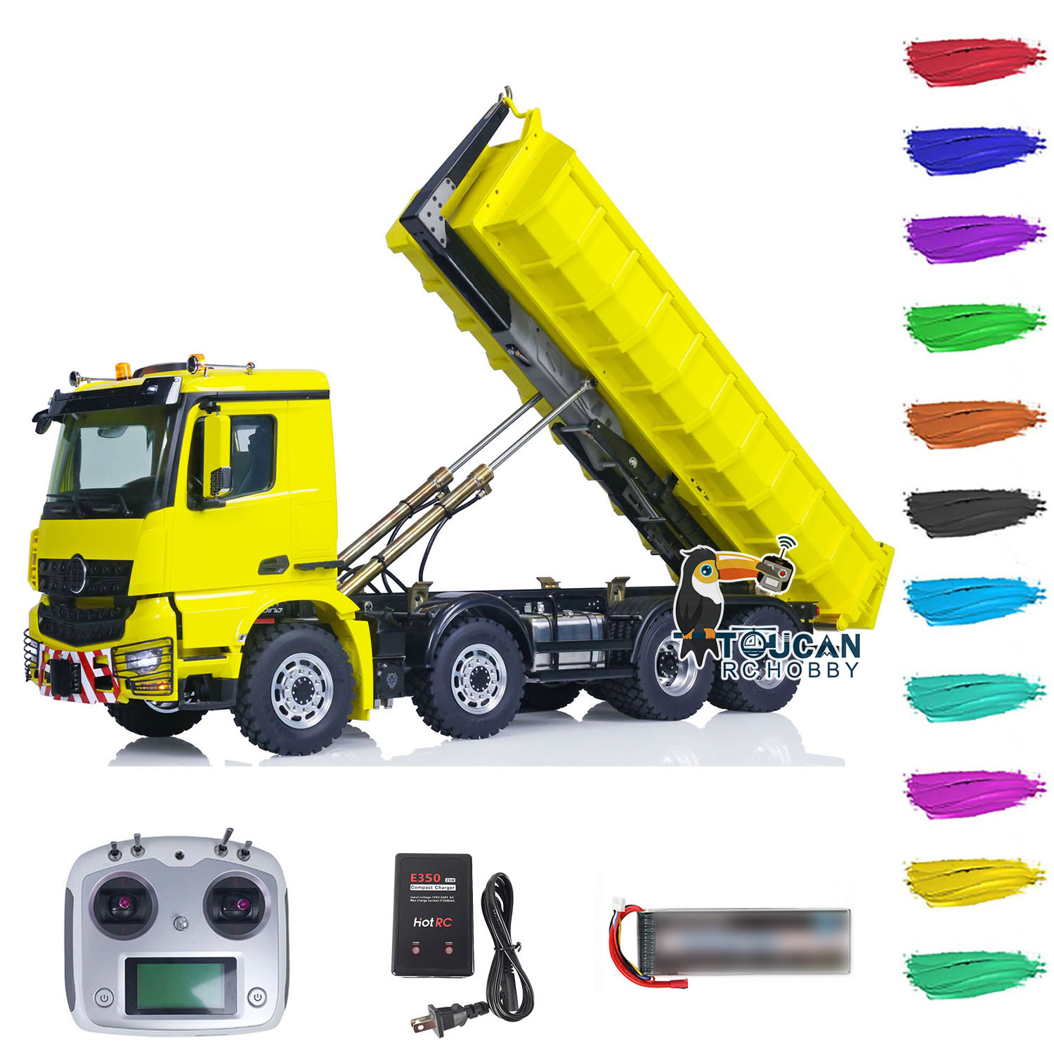 8x8 LESU 1/14 amélioré hydraul - Rc Hobby Dump Truck avis et prix